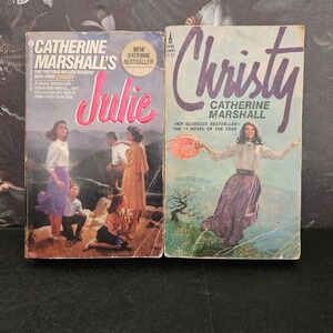 Vintage Catherine Marshall JULIE and CHRISTY Paperback‎ Novels - Spire And Avon